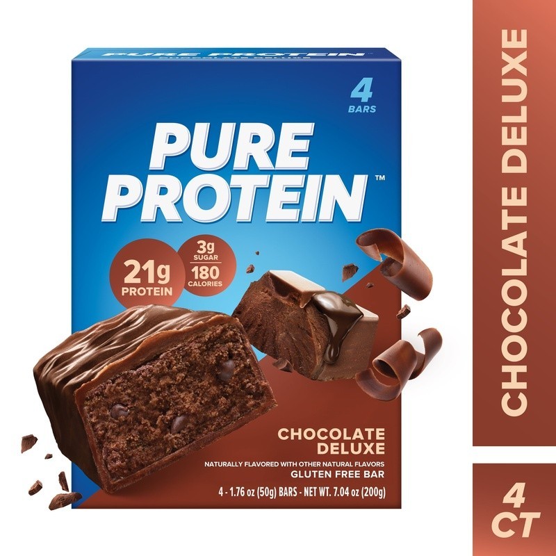 High Protein Bars Gluten Free Low Sugar 21g Protein Snack Muscle Growth 4 Count
