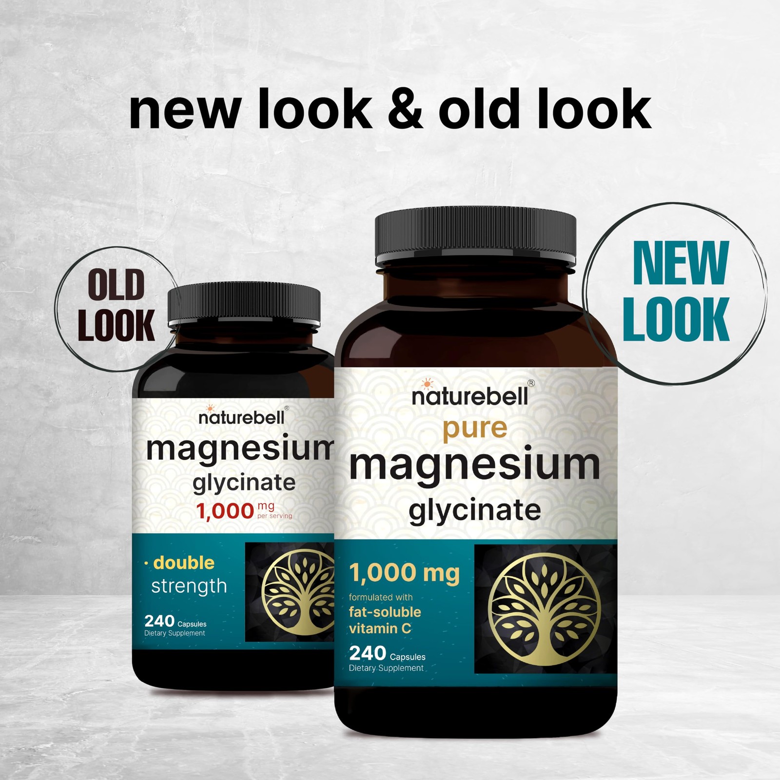 NatureBell Pure Magnesium Glycinate 1,000 mg, 240 240 Count (Pack of 1)