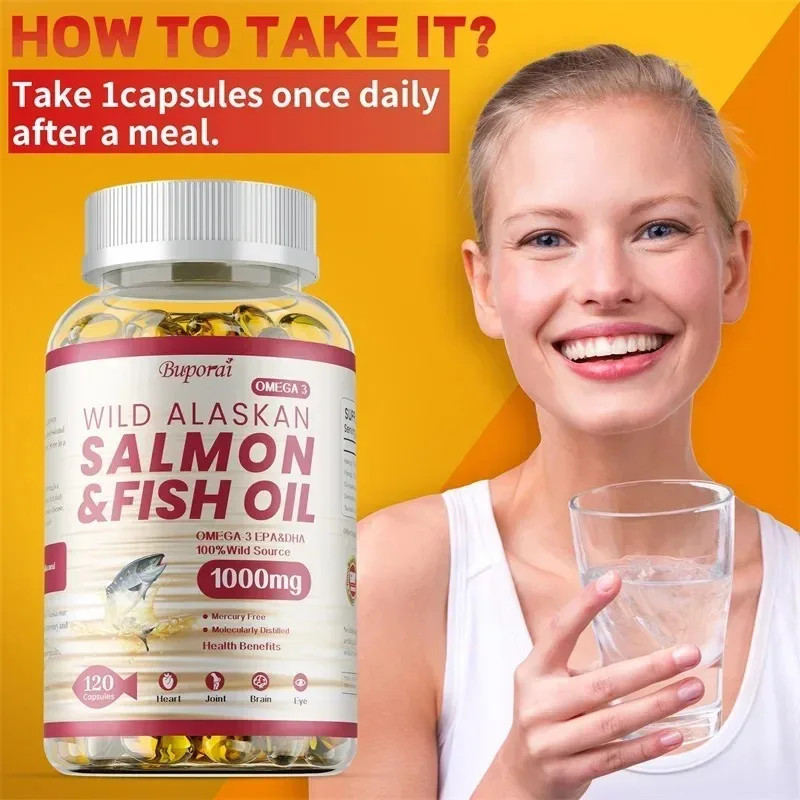 Salmon & Fish Oil 240pcs – Antioxidant, Heart, Cardiovascular and Skin Health