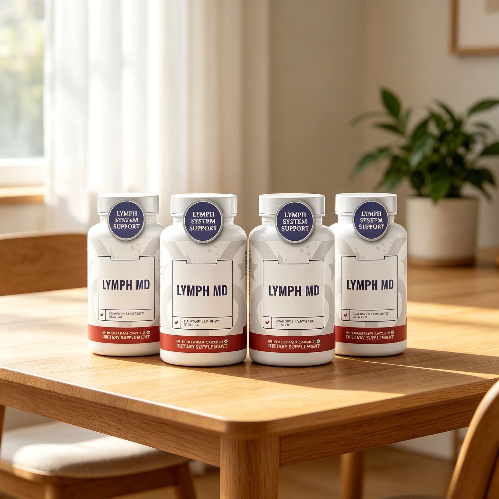 4X Lymph MD Botanicals. System Supplement with 9 Lymphatic Men and – Women 60cap