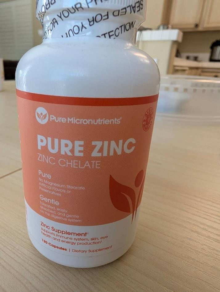 UNOPENED Zinc Bisglycinate 25mg – 120 Capsules for Immunity & Energy Exp. 2/2028