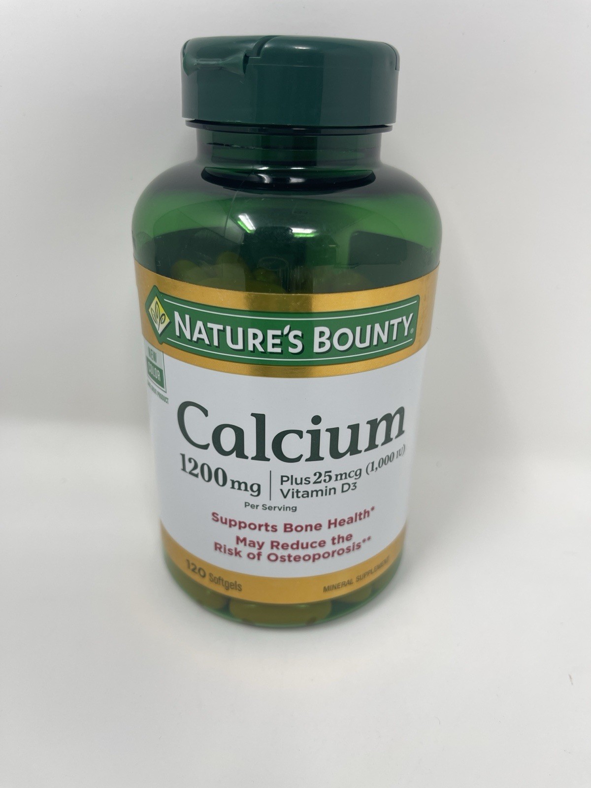 Nature’s Bounty 1200mg Calcium & 1000IU Vitamin D3, 120 Softgels