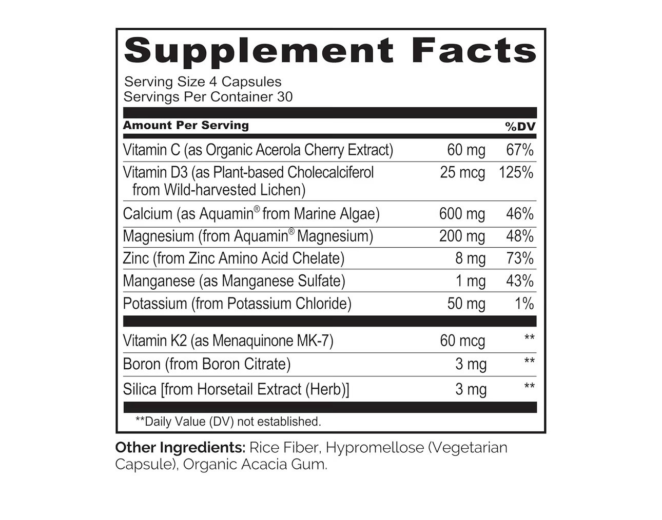 NATURELO Calcium Supplement – with Vitamin C, 120 Count (Pack of 1)