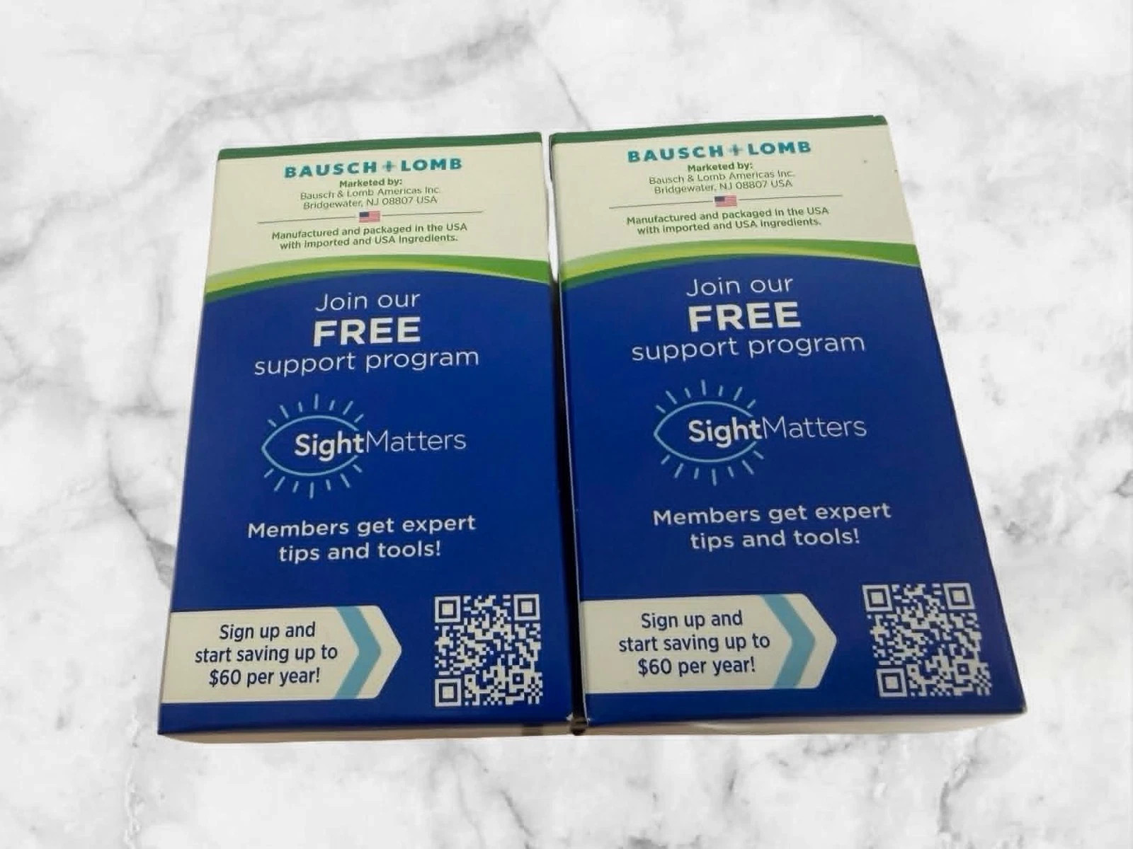 FOR 2 Bausch + Lomb PreserVision AREDS 2 Eye Vitamins 120 Mini Softgels Each NEW