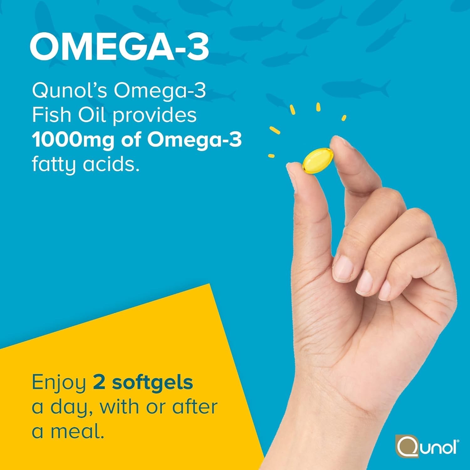 Easy to Swallow Omega-3 Softgels 1000mg – Ultra Pure Fish Oil in 180 Count