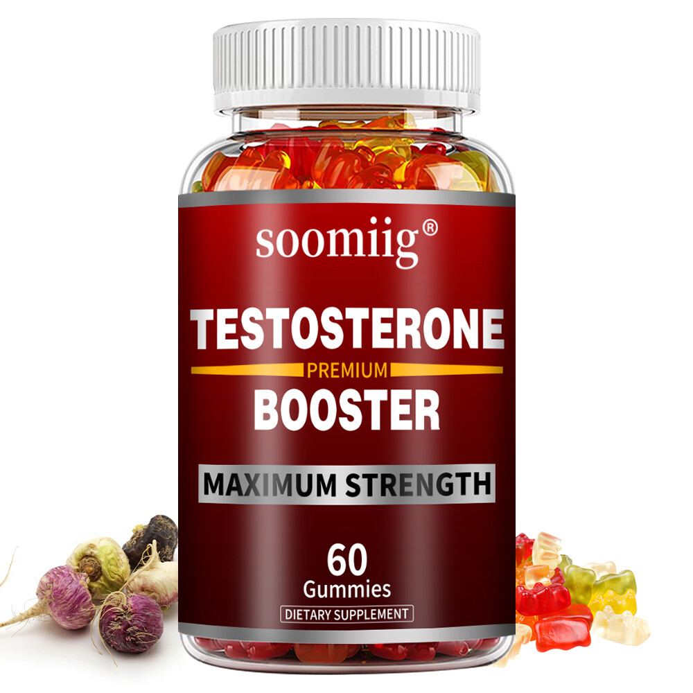 Testosteron Booster Supplement for Men, Energy & Endurance, 30/60 Gummies