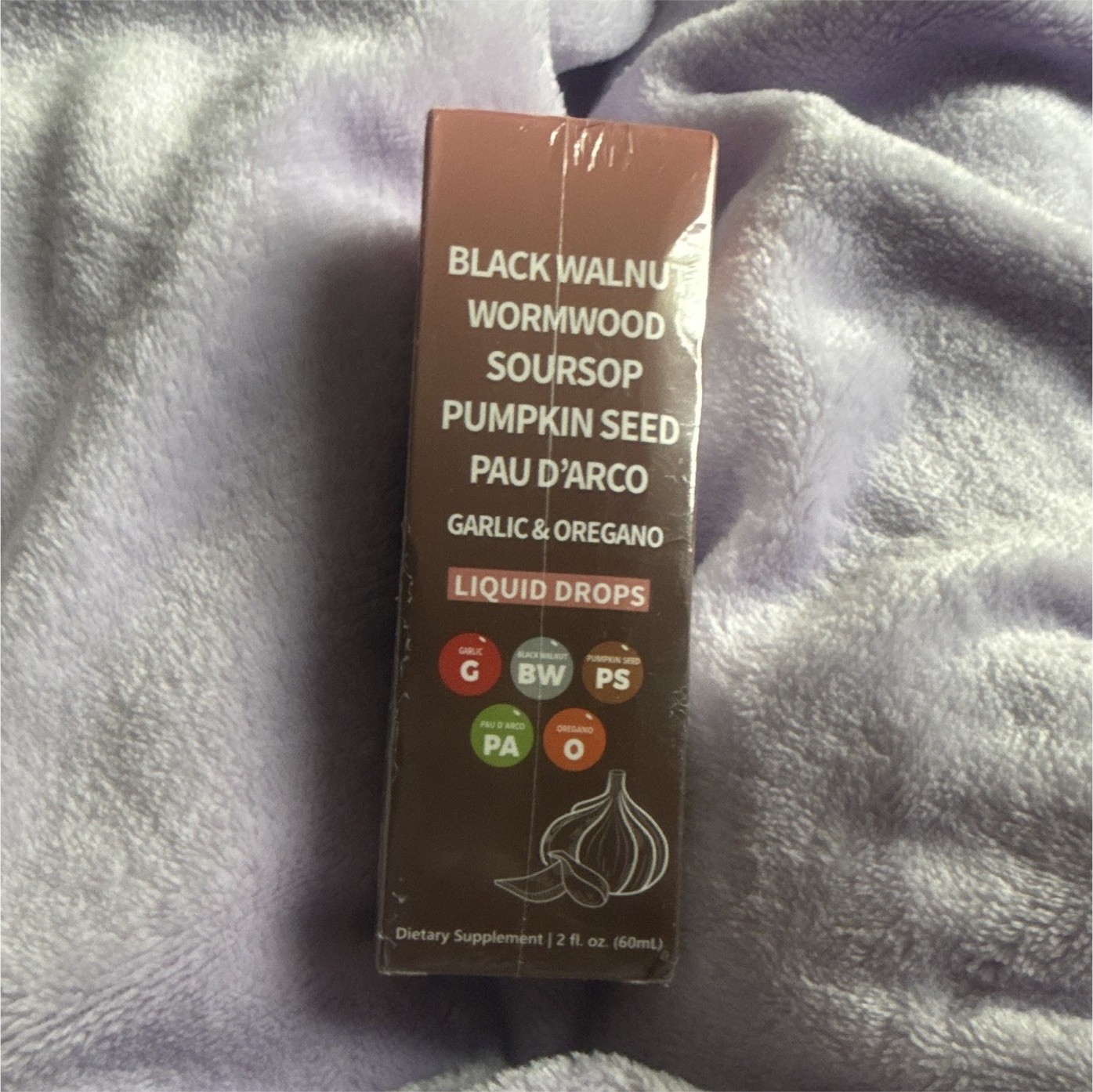 ParaPure Black Walnut Wormwood Pumpkin Seed Pau D’Arco Oregano Liquid Drops 2 oz