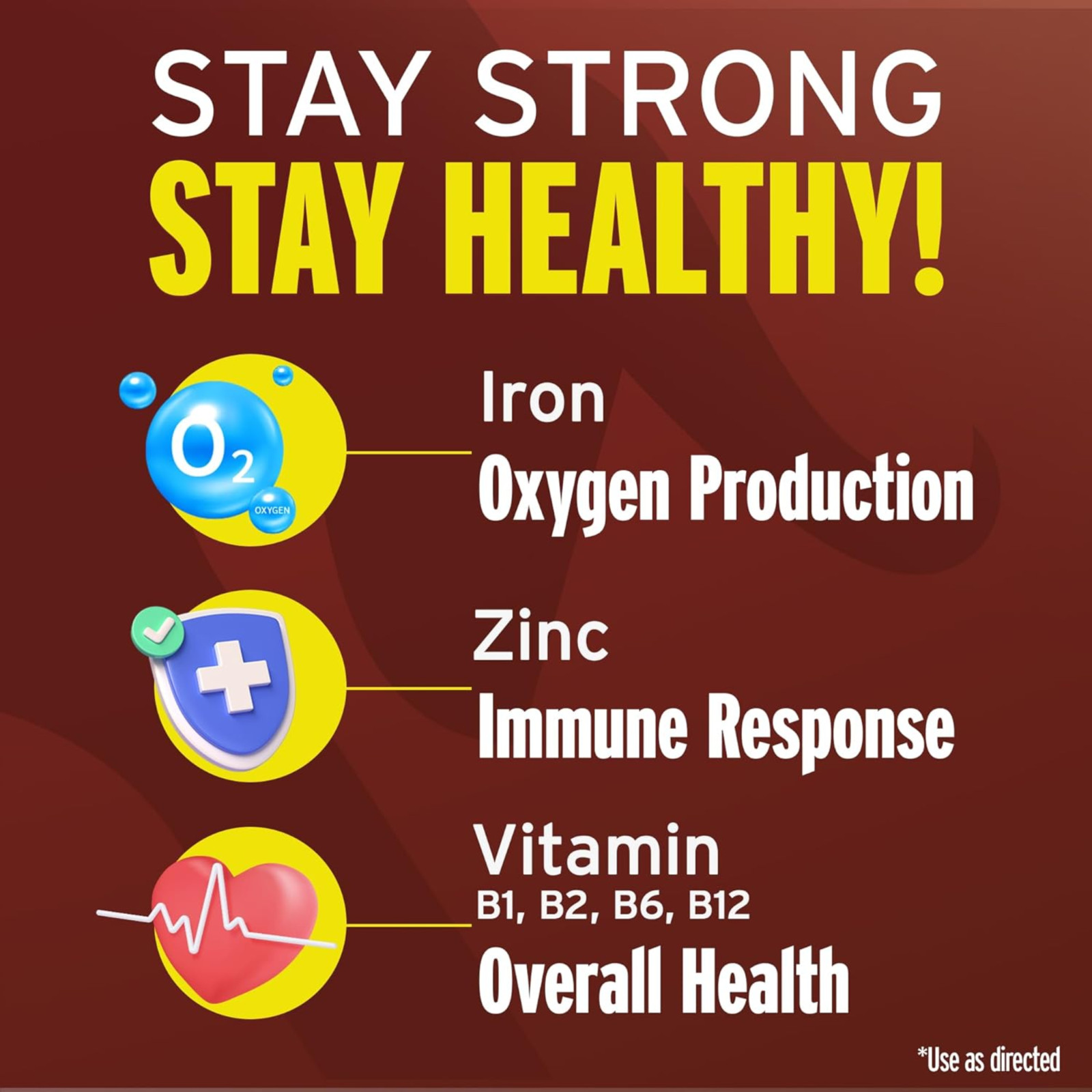 Menper Vino Carne Hierro Supplement with Iron & B Vitamins – 16 fl oz (3-Pack)