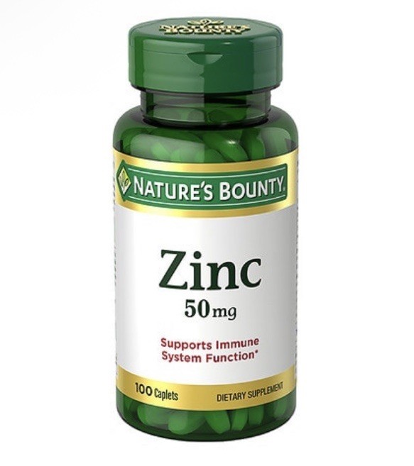 Pack of 2X Nature’s Bounty ZINC 50MG, 100ct (200 TABLETS total) | Immune Health