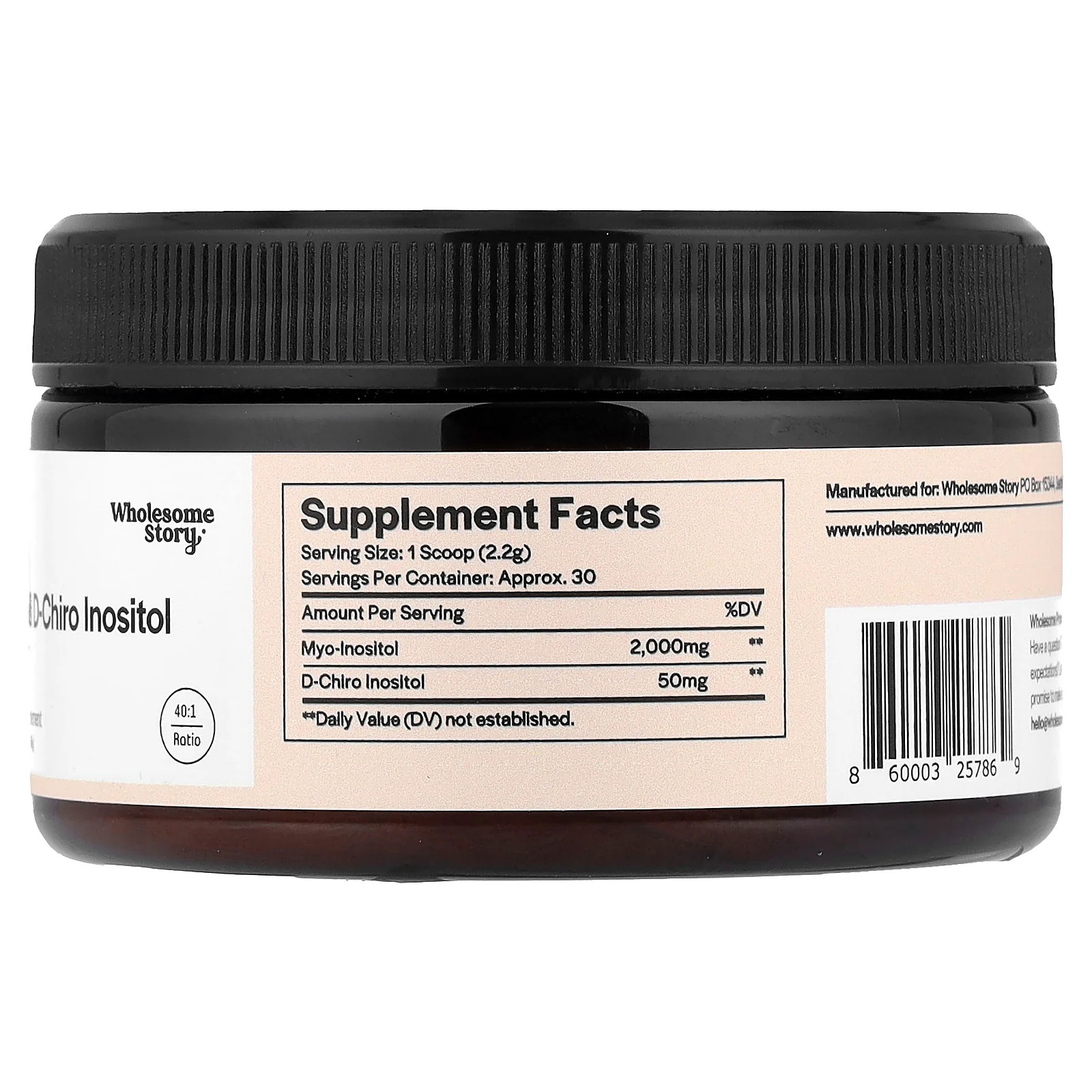 2 X Wholesome Story, Myo & D-Chiro Inositol Powder, 2.33 oz (66 g)