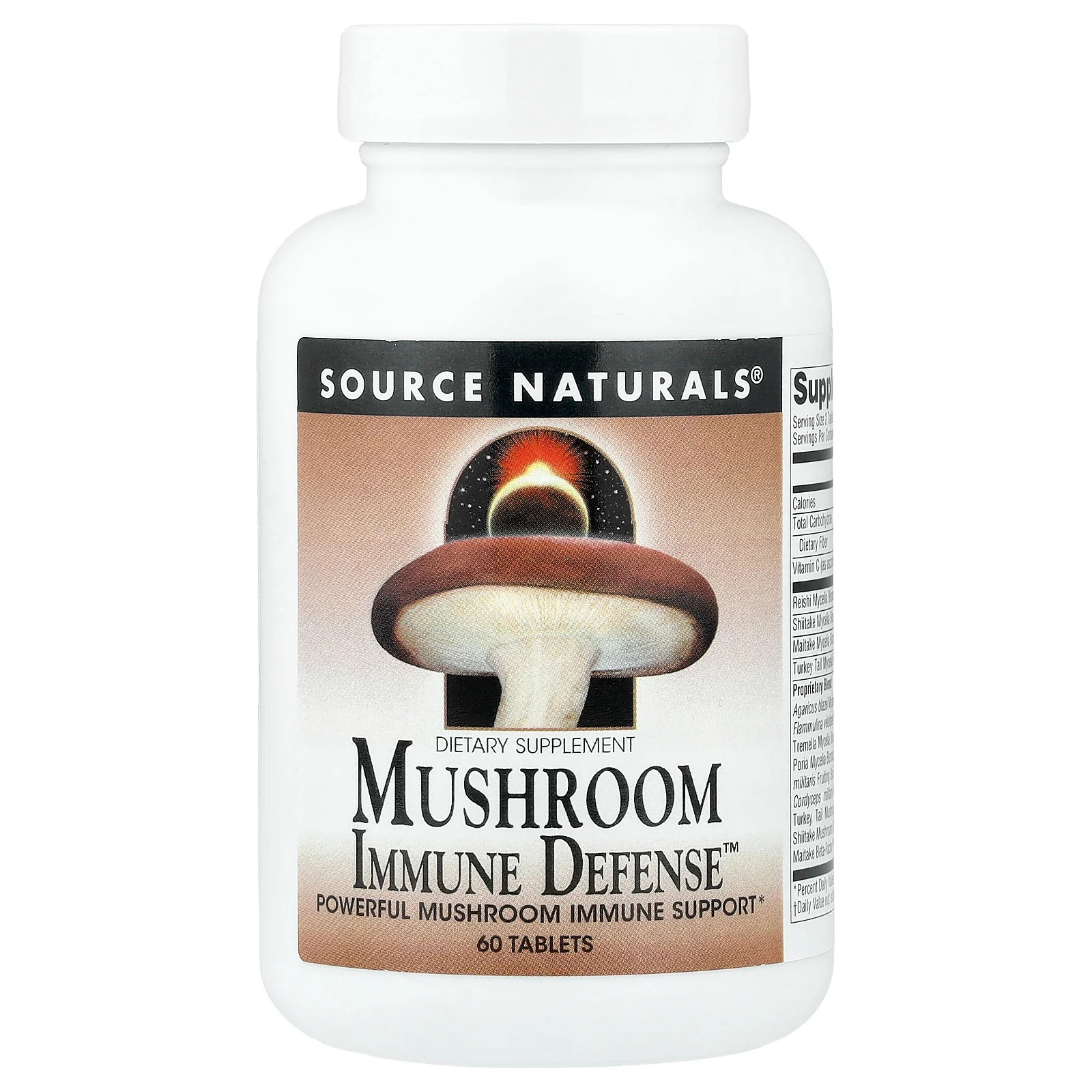 2 X Source Naturals, Mushroom Immune Defense�, 60 Tablets
