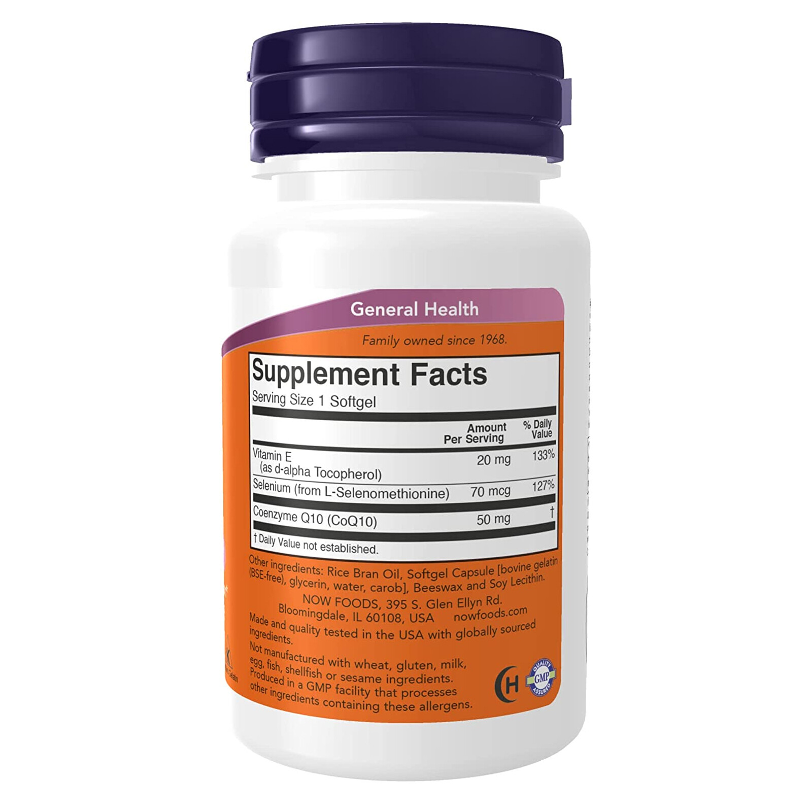 NOW FOODS CoQ10 50 mg 50 Softgels