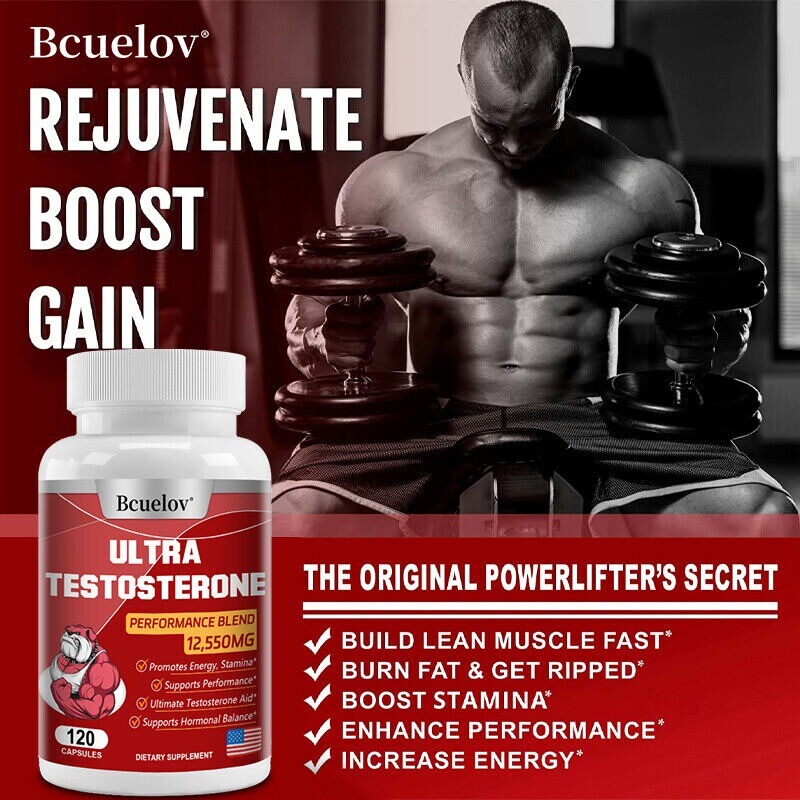 Tribulus Terrestris 120 Capsules 12550mg 95% Saponins Strong Testosteron Booster