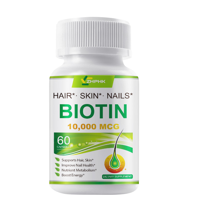 Vegan Biotin 10,000mcg with Calcium – Max Strength Biotin Vitamin B7