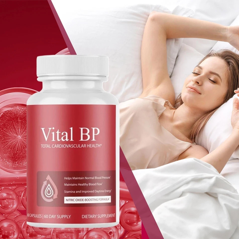 (1 Pack) Vital BP Advanced Blood Support Vitamin Formula VitalBP 60 Capsules
