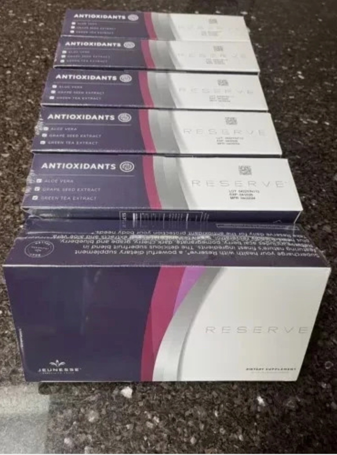 Jeunesse Reserve Resveratrol Antioxidants Supplement Gel Packs 6 Box – 12/2027