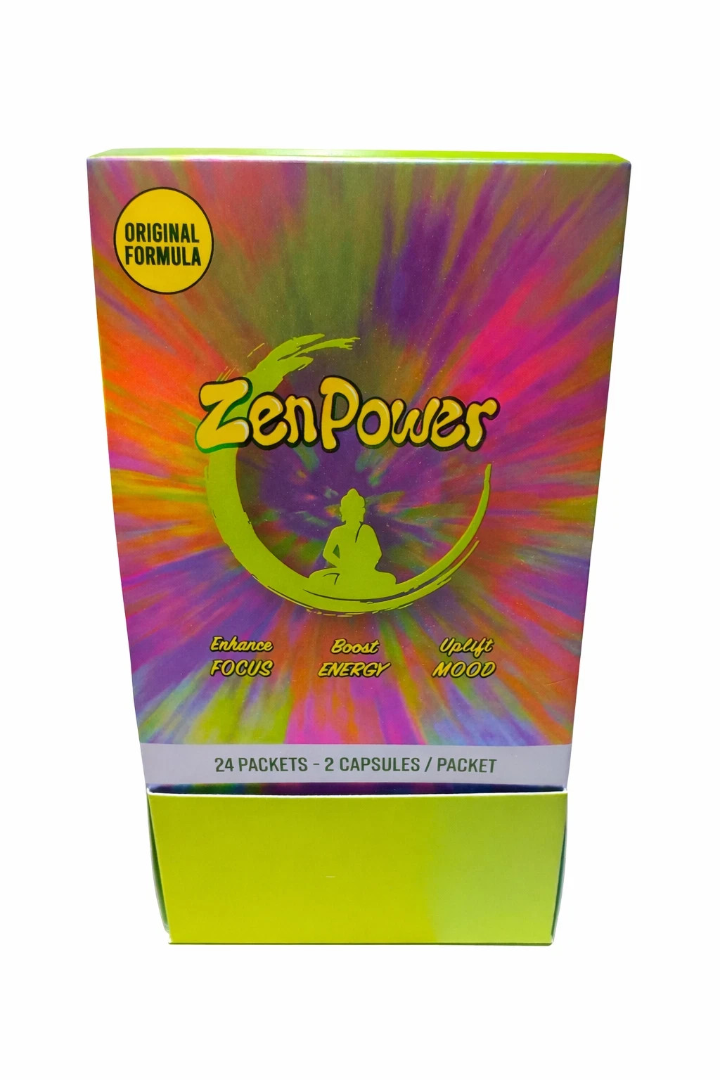 Zen Power Focus & Energy Capsules | Original Formula | 24 Packets (48 Caps)