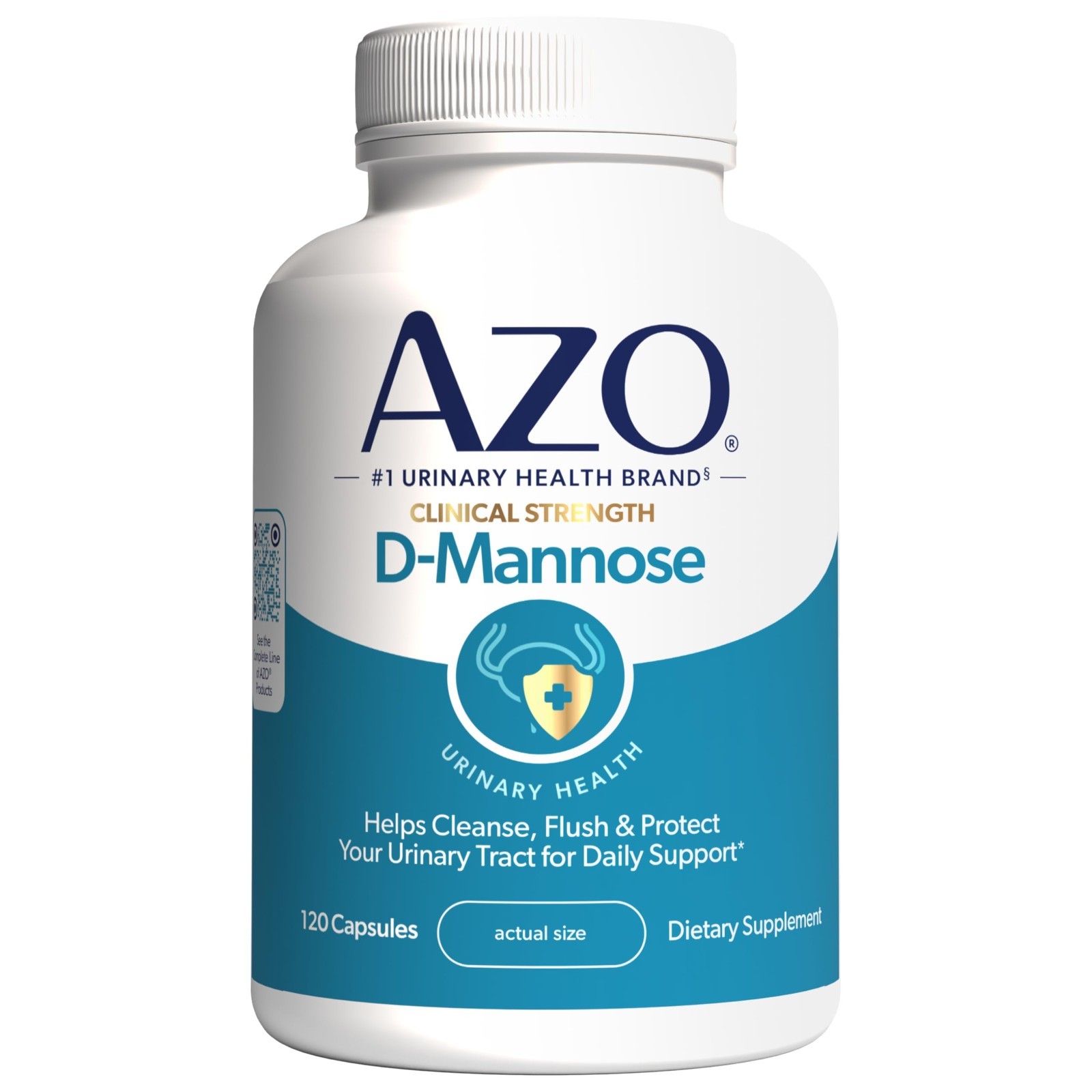 D-Mannose Urinary Tract Health Supplement – Cleanse & Protect, 120 Capsules
