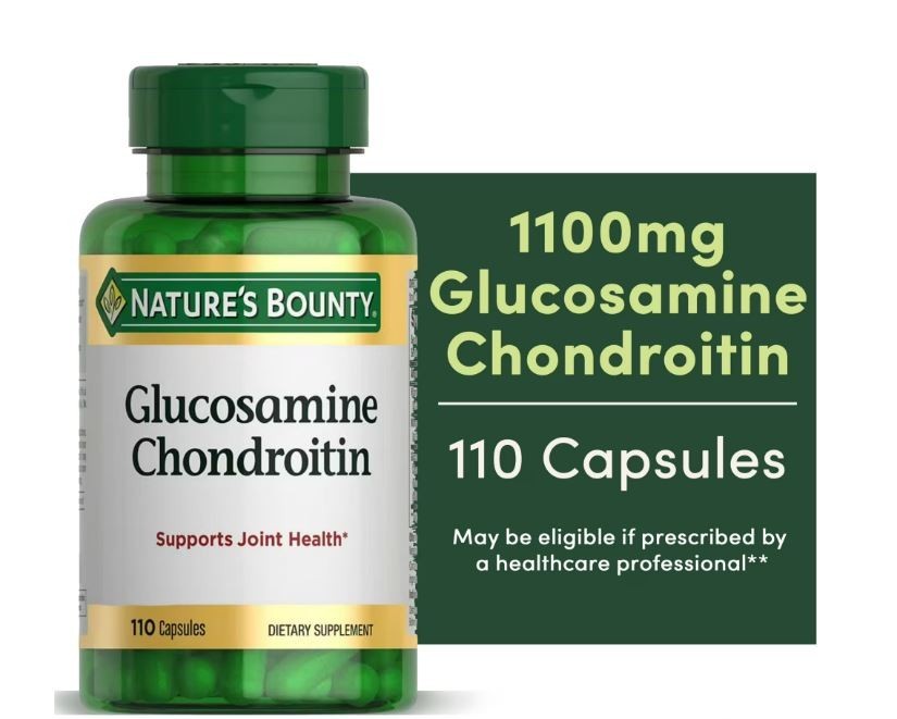 Nature’s Bounty Glucosamine Chondroitin Capsules, 110 Count