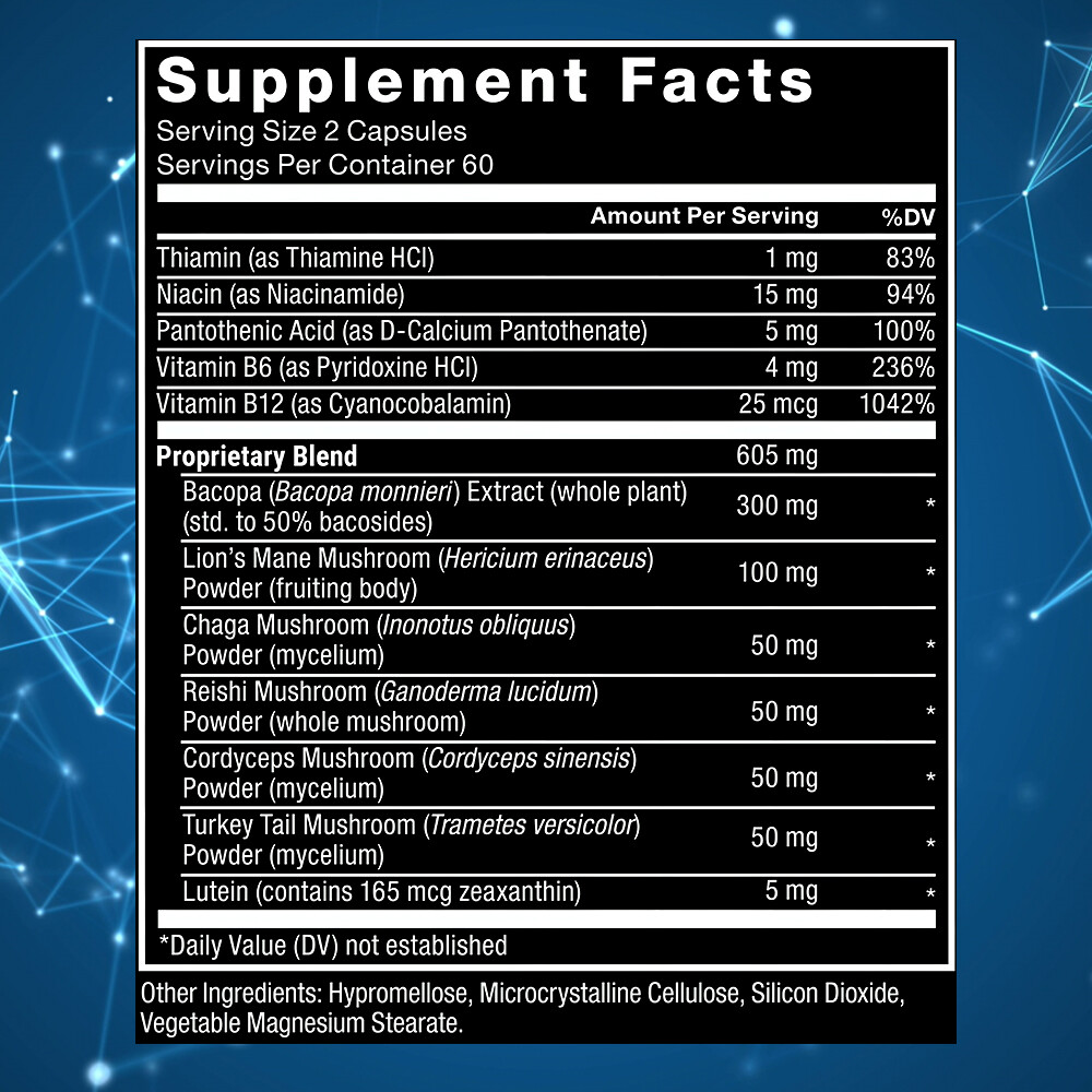Brain Health Capsules Enhance Brain Function Improve Memory Attention 120 Caps