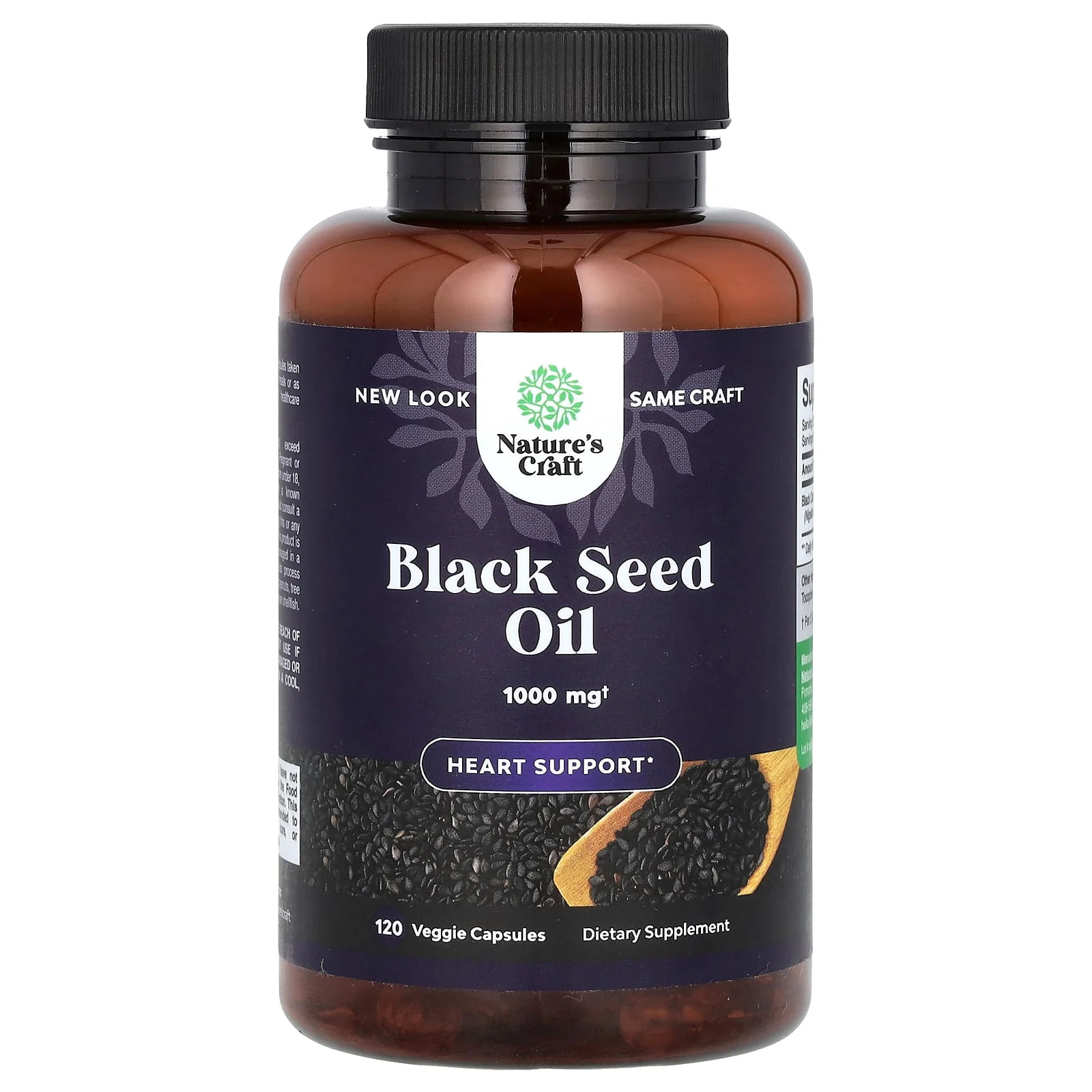 2 X Nature’s Craft, Black Seed Oil, 120 Veggie Capsules (500 mg per Capsule)