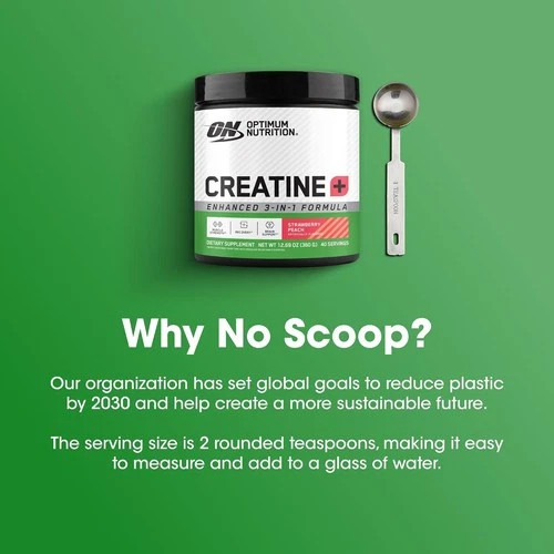 Optimum Nutrition Creatine Monohydrate Plus Powder Strawberry Peach 40 Servings