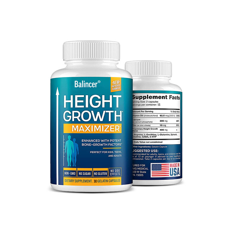 Height Enhancer Growth enhancement Capsules To Be Taller Growth SUPPORT