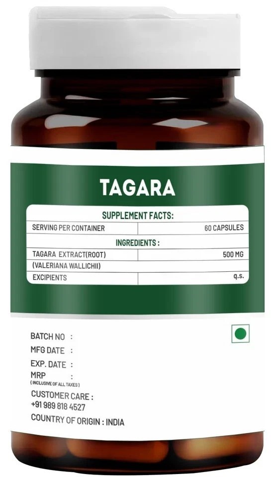 Vitawin Tagara for Sleep Wellness, Natural Herbal – 60 Capsule O654