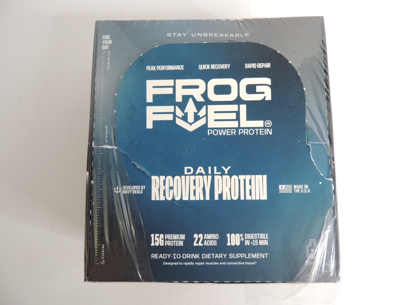 Lot of 21 x 1oz Frog Fuel Daily Recovery Protein Packs Berry Flavor – Open Box