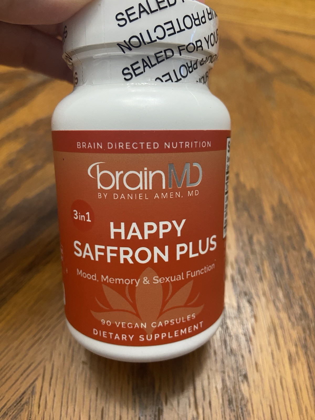BrainMD Happy Saffron Plus 90 Vegan Capsules Mood Memory Sexual Function