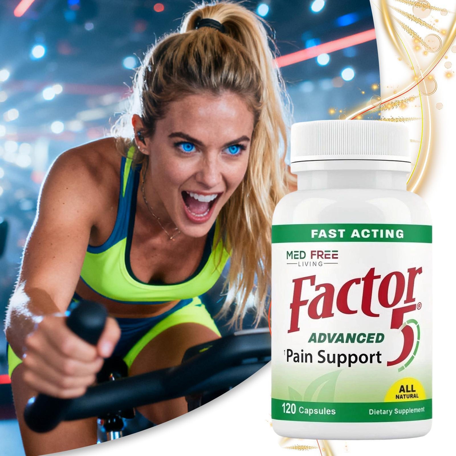 Med Free Living Factor – botanical Joint & Muscle Support Complex 5 120 Capsules