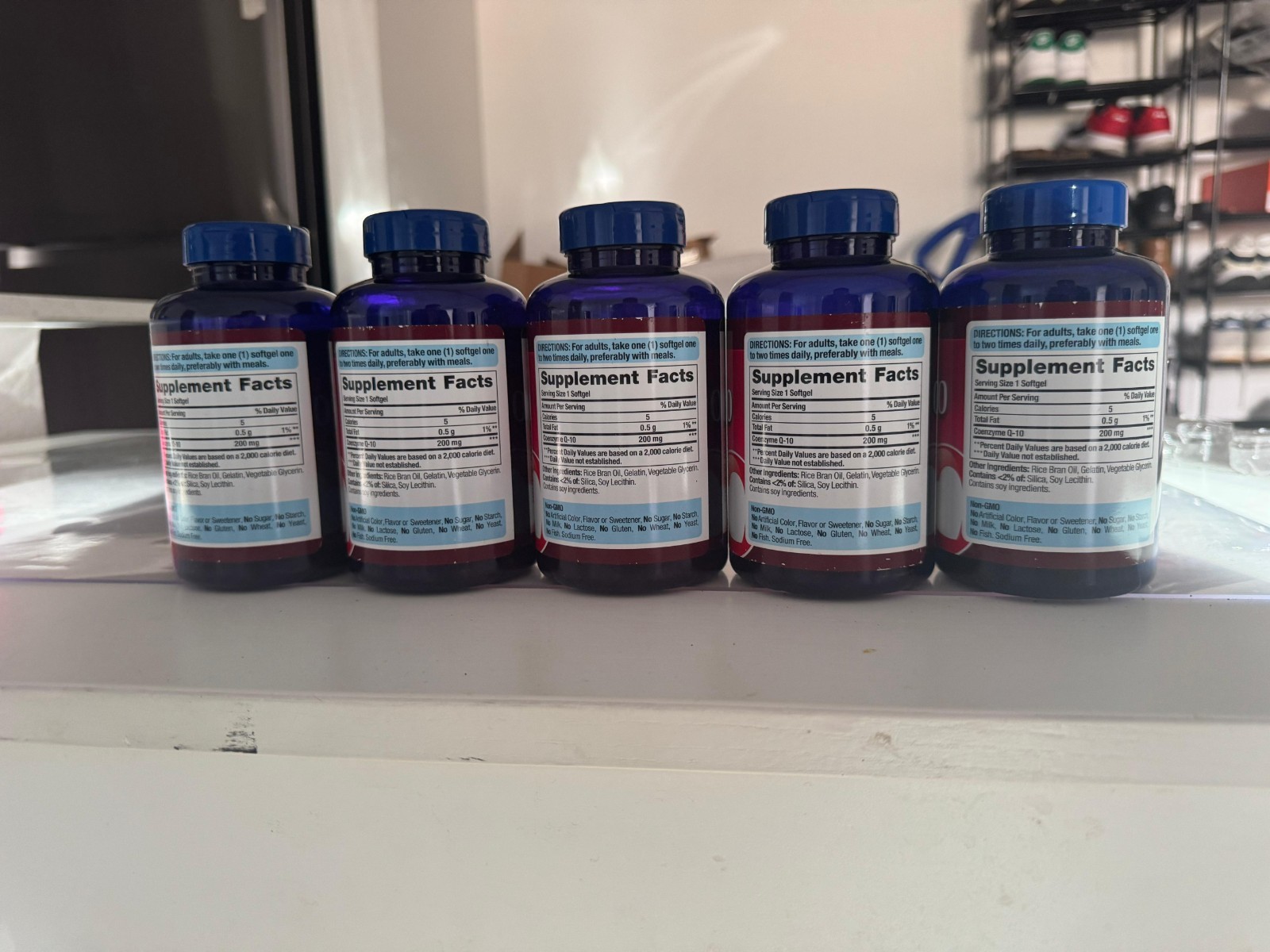 Puritan’s Pride Coenzyme CoQ10, Dietary Supplement 200mg – 240 Softgels (5 Pack)