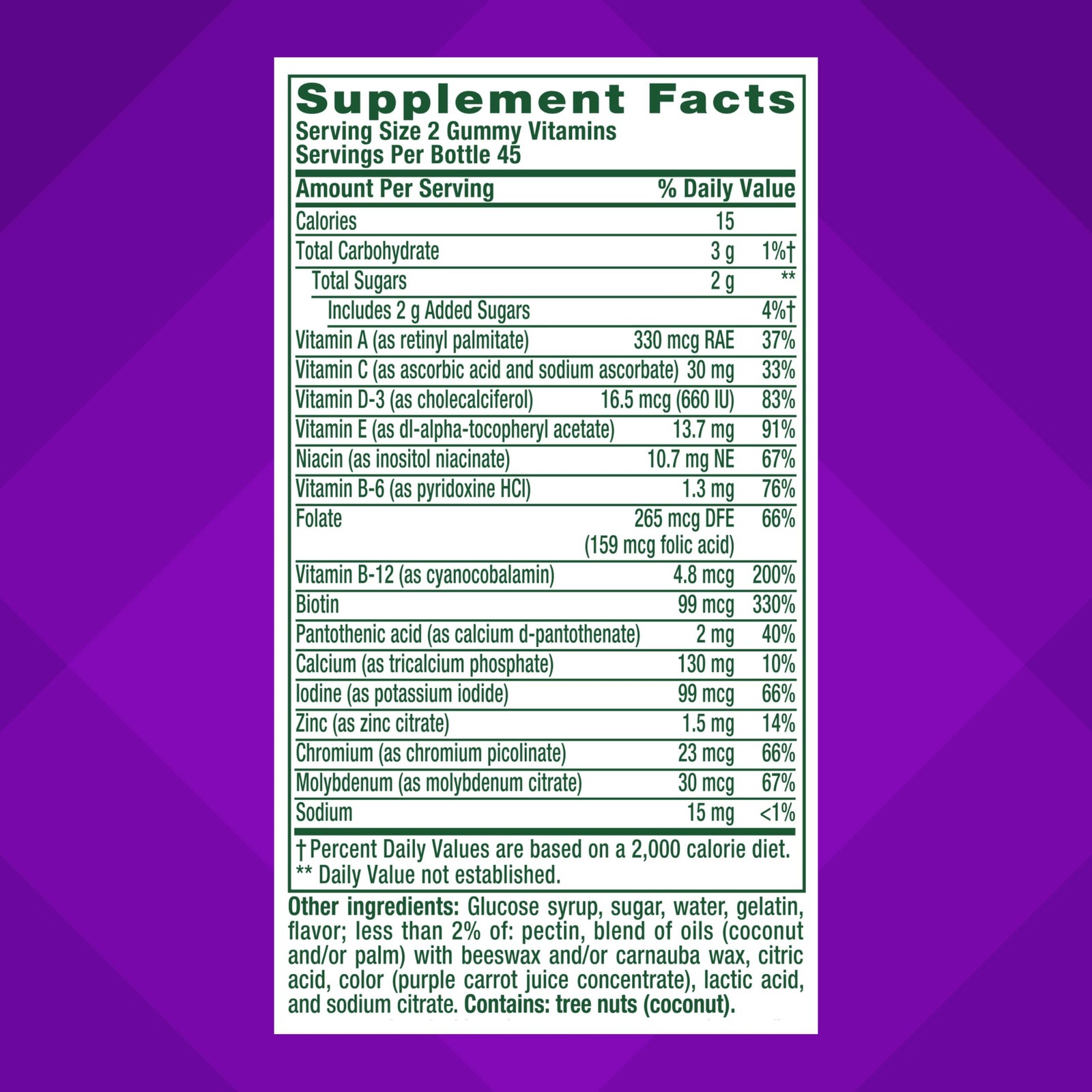 vitafusion GLP-1 Support Multivitamin, Vitamin and 90 Count (Pack of 1)