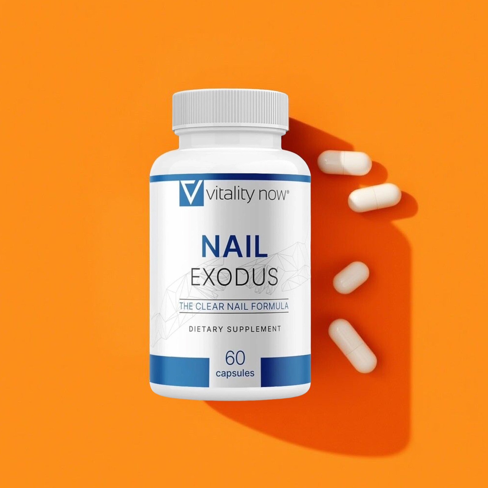 (3 Package Nail Exodus Capsules, Formula, Nail & Foot Support Clear Healthy Nail
