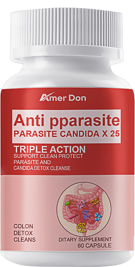 Candida Cleanse 60 Caps – parasite detox clean, Natural Herbs for Intestinal