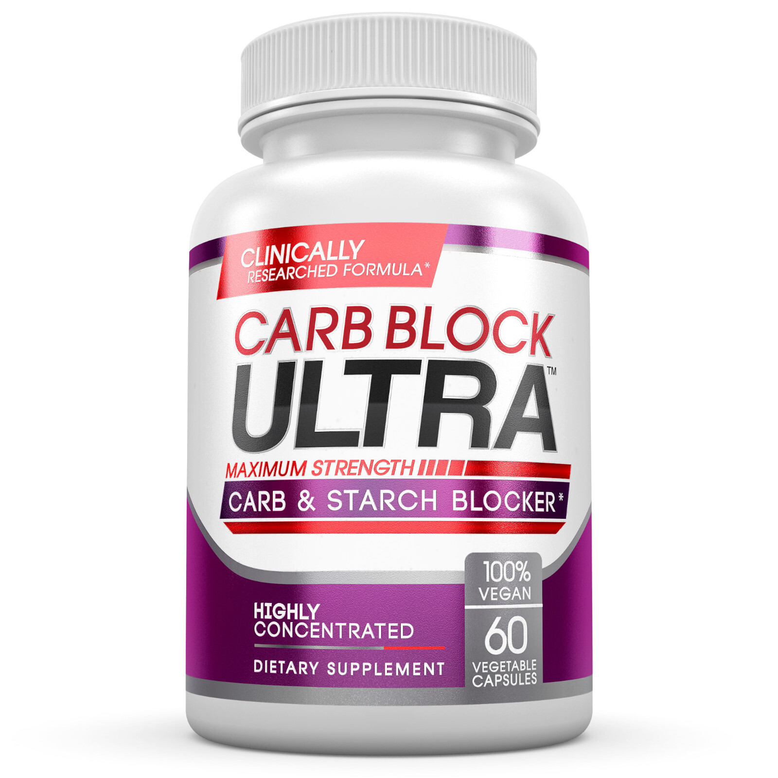 CARB BLOCK ULTRA Starch Blocker Diet Cheat Pill for Rapid Weight Loss