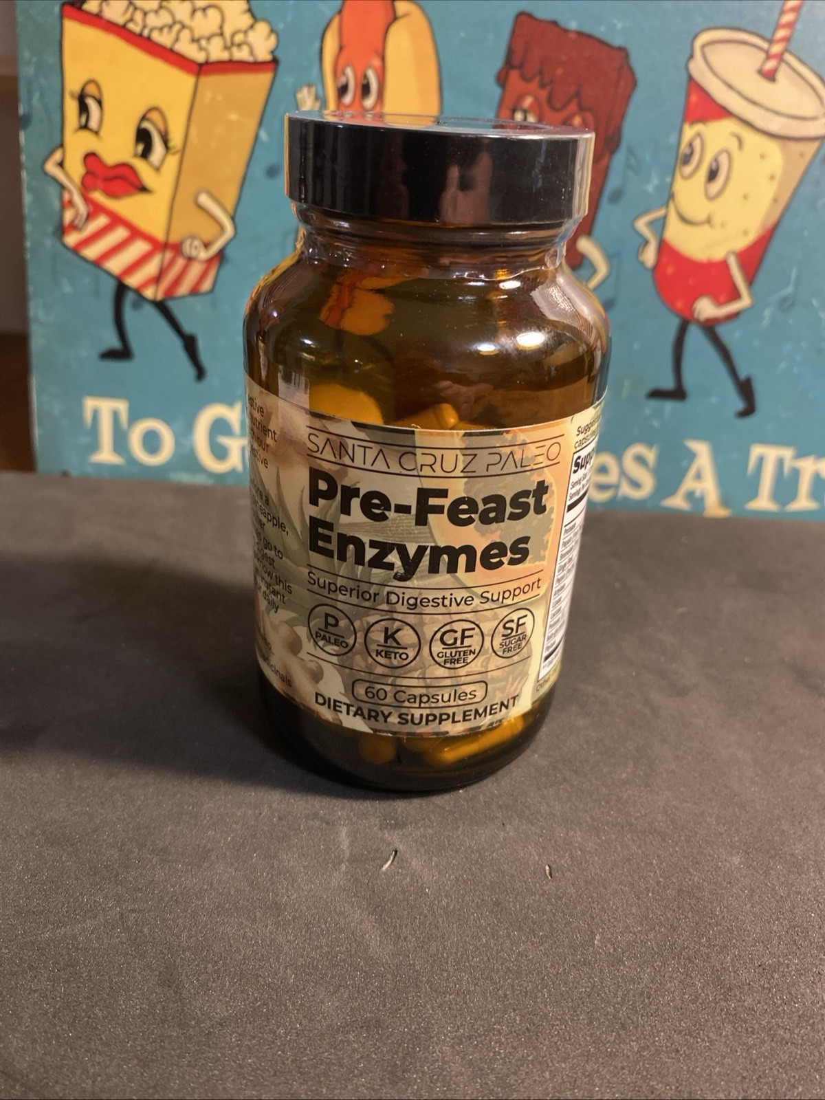 Santa Cruz Paleo Pre-Feast Enzymes – Digestive Enzyme Supplement Lot Of 2