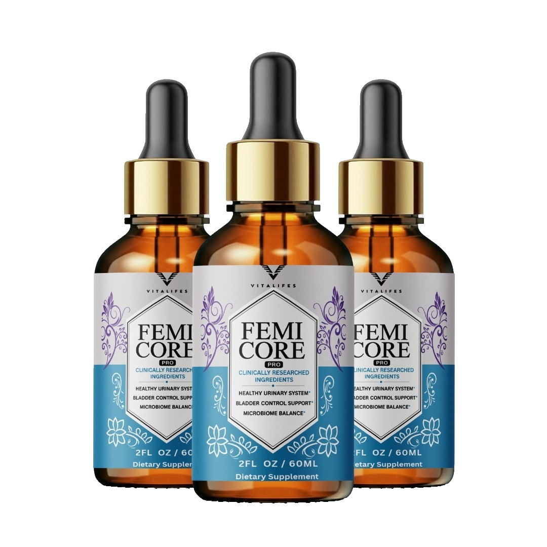(3 Pack) Femi Core Drops Fast Absorbing Herbal Wellness Formula 60ml