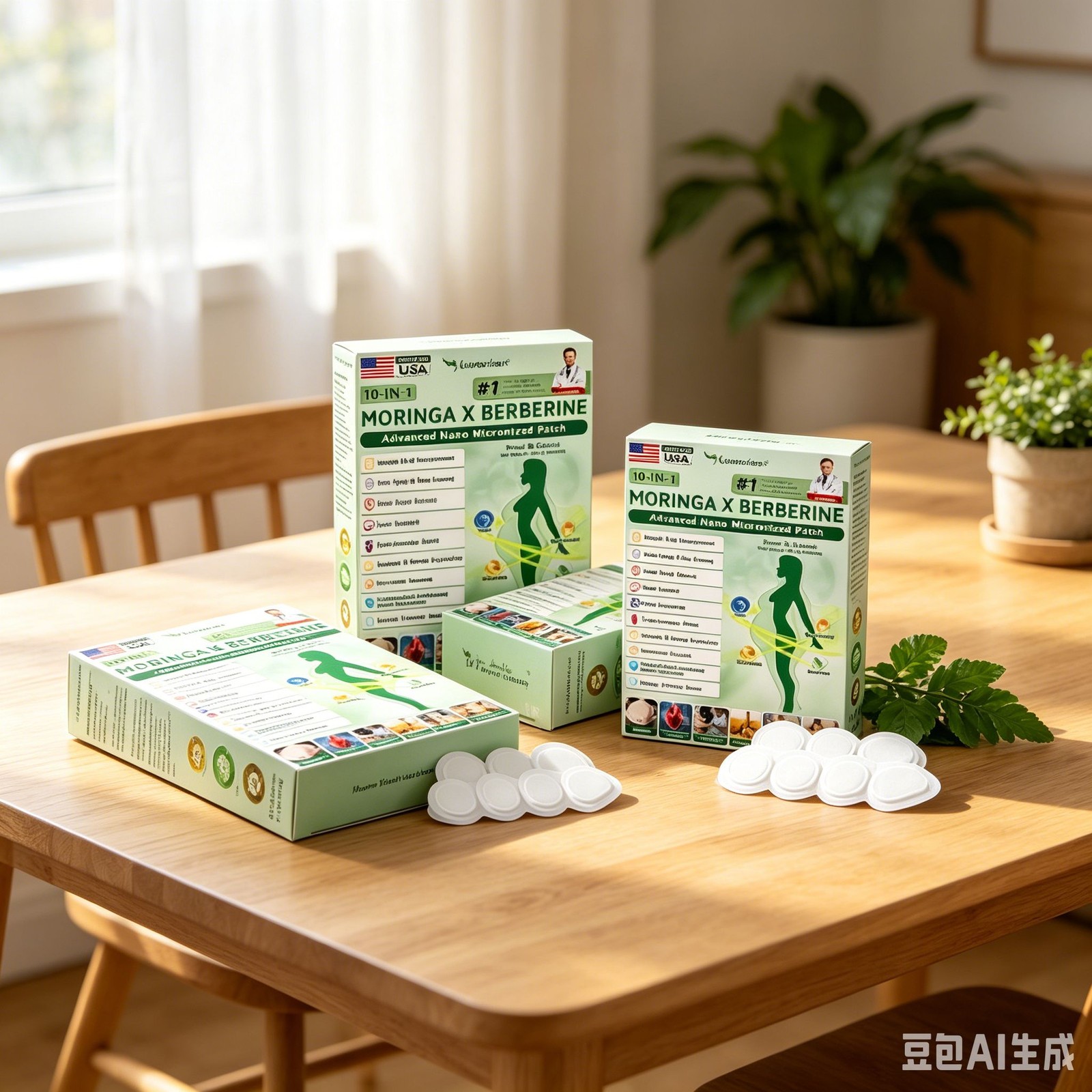 Moringa Luxarise & Berberine 10-IN-1 Nano Advanced Microneedle Patch