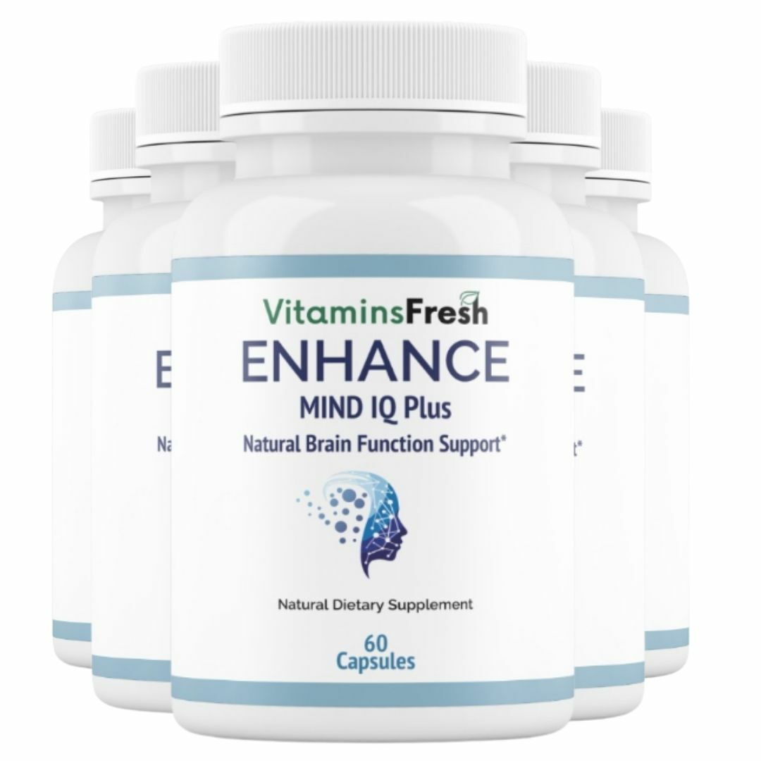 5 Bottles Enhance Mind IQ – 60 Capsule Bottle x 5