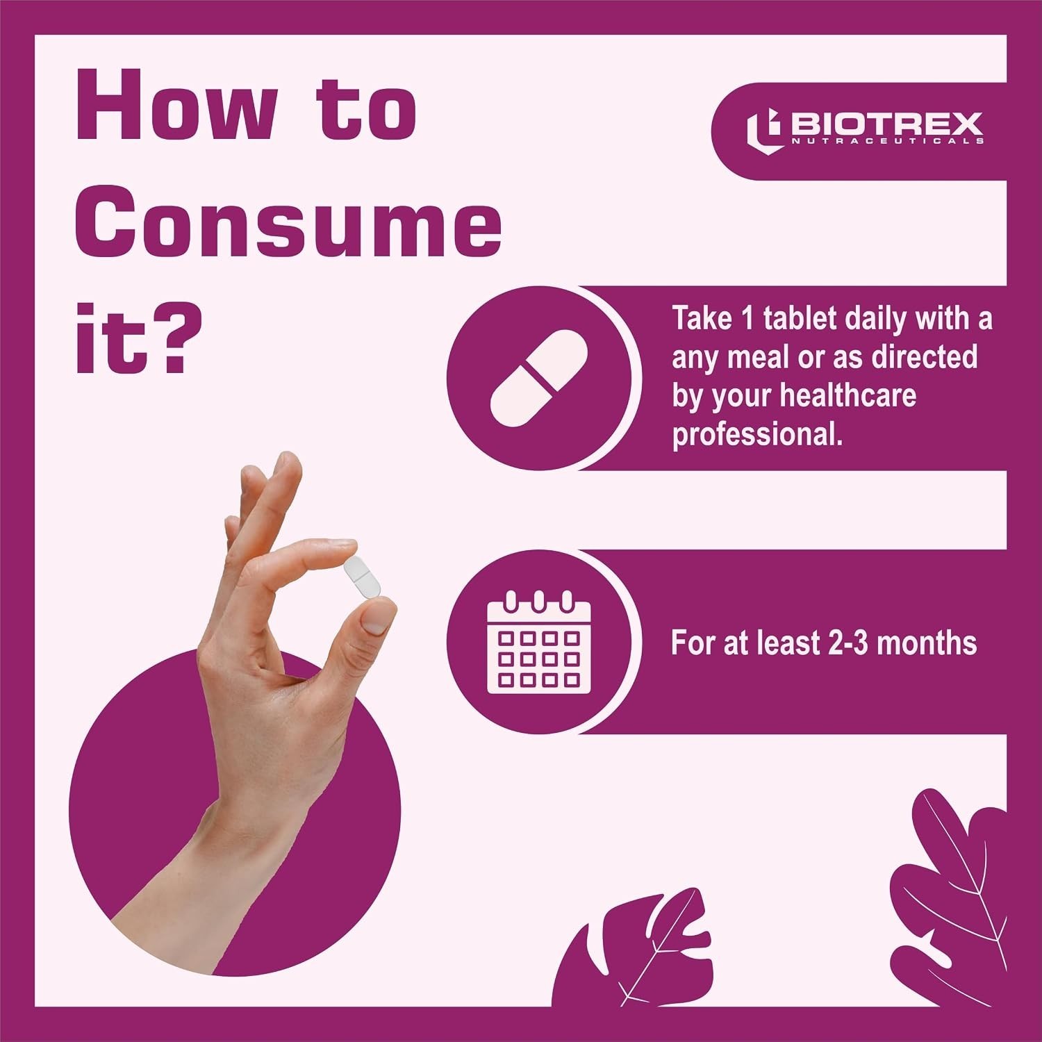 Bio.trex Biotin 90 Tablets Hair Skin Nails Support