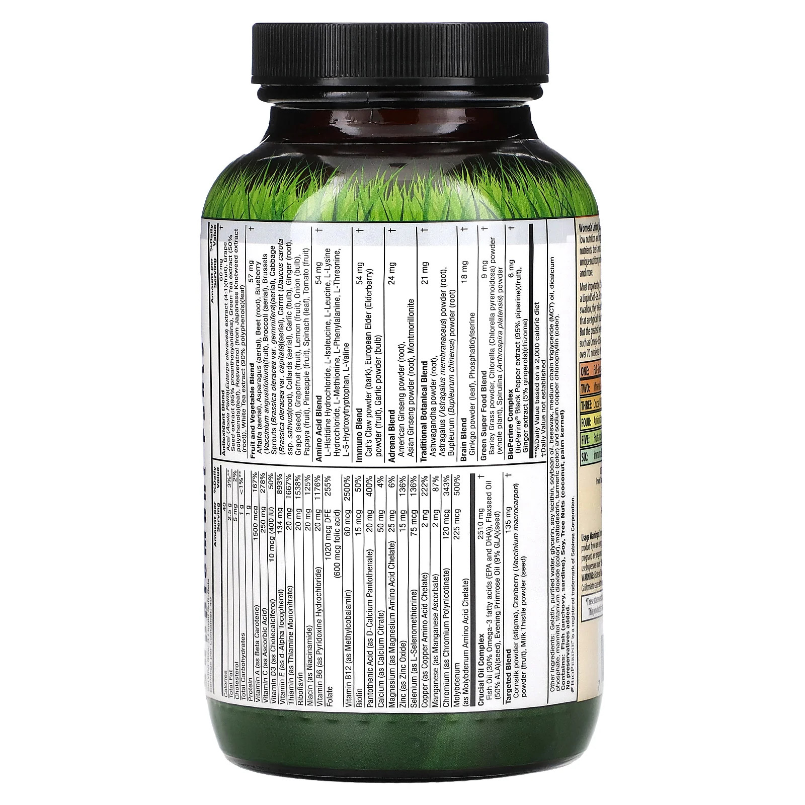 2 X Irwin Naturals, Women’s Living Green Liquid-Gel Multi, 120 Liquid Soft-Gels