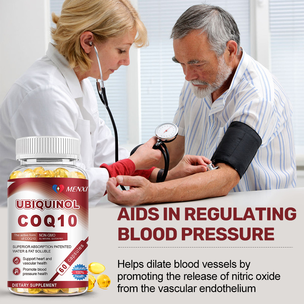 Ubiquinol CoQ10 Coenzyme Q-10 200mg 60 Count Softgels Heat Health Support