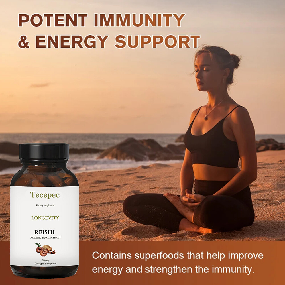 Ganoderma Capsules 500mg Lingzhi Reishi Immunity Booster