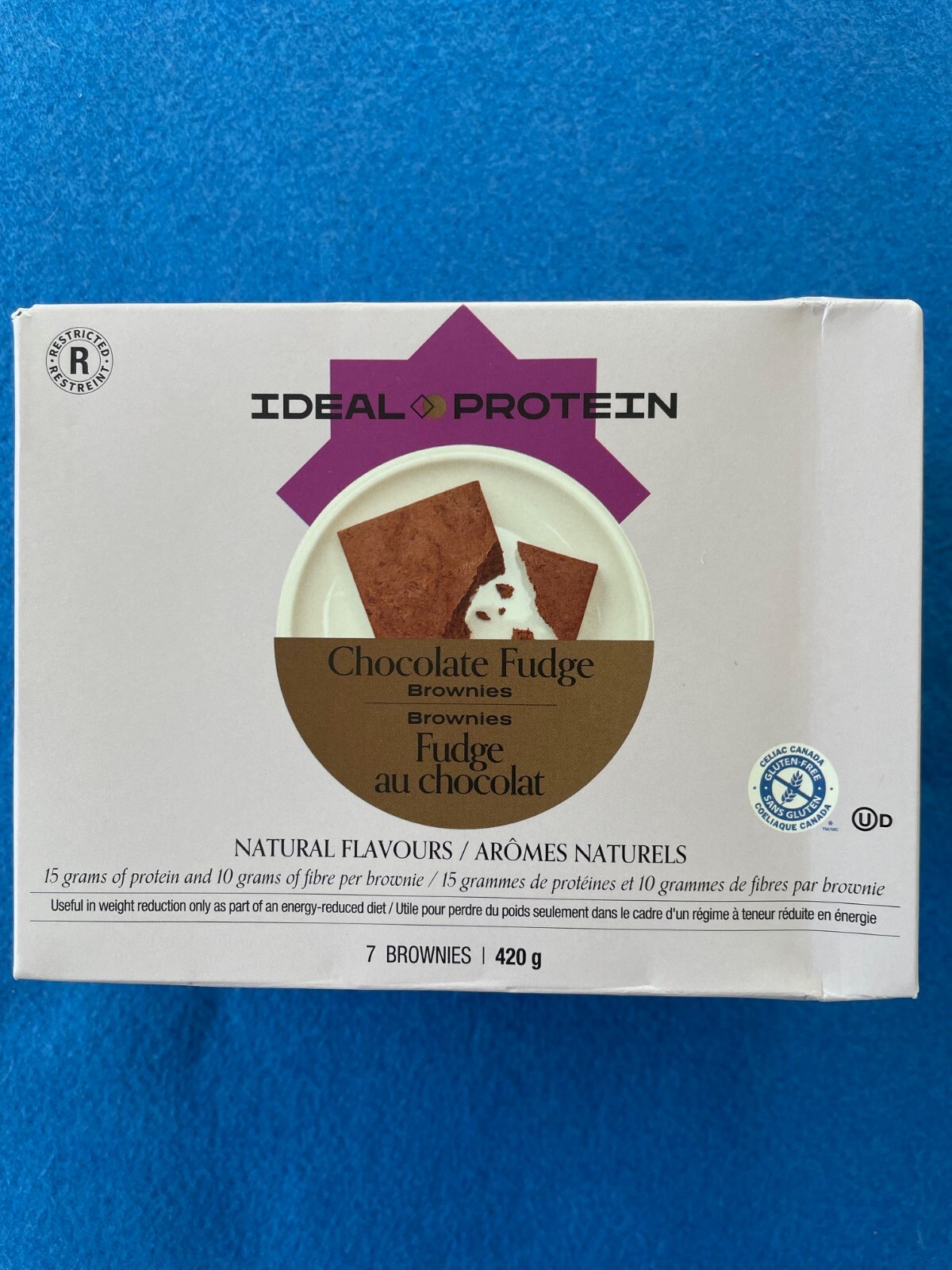 Ideal Protein Chocolate Fudge Brownies – 7 Packets – EXP 8/31/25 – FREE SHIPPING