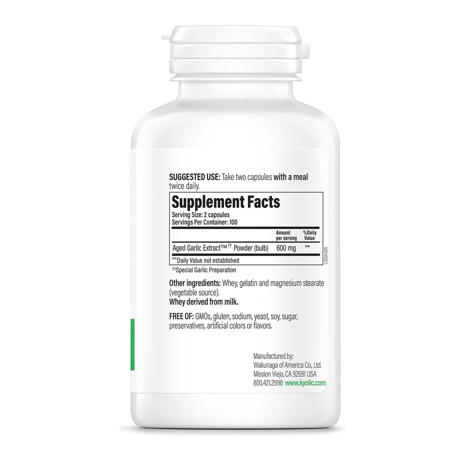 Kyolic Aged Garlic Extract Formula 100 – Cardiovascular 200 Count (Pack of 1)