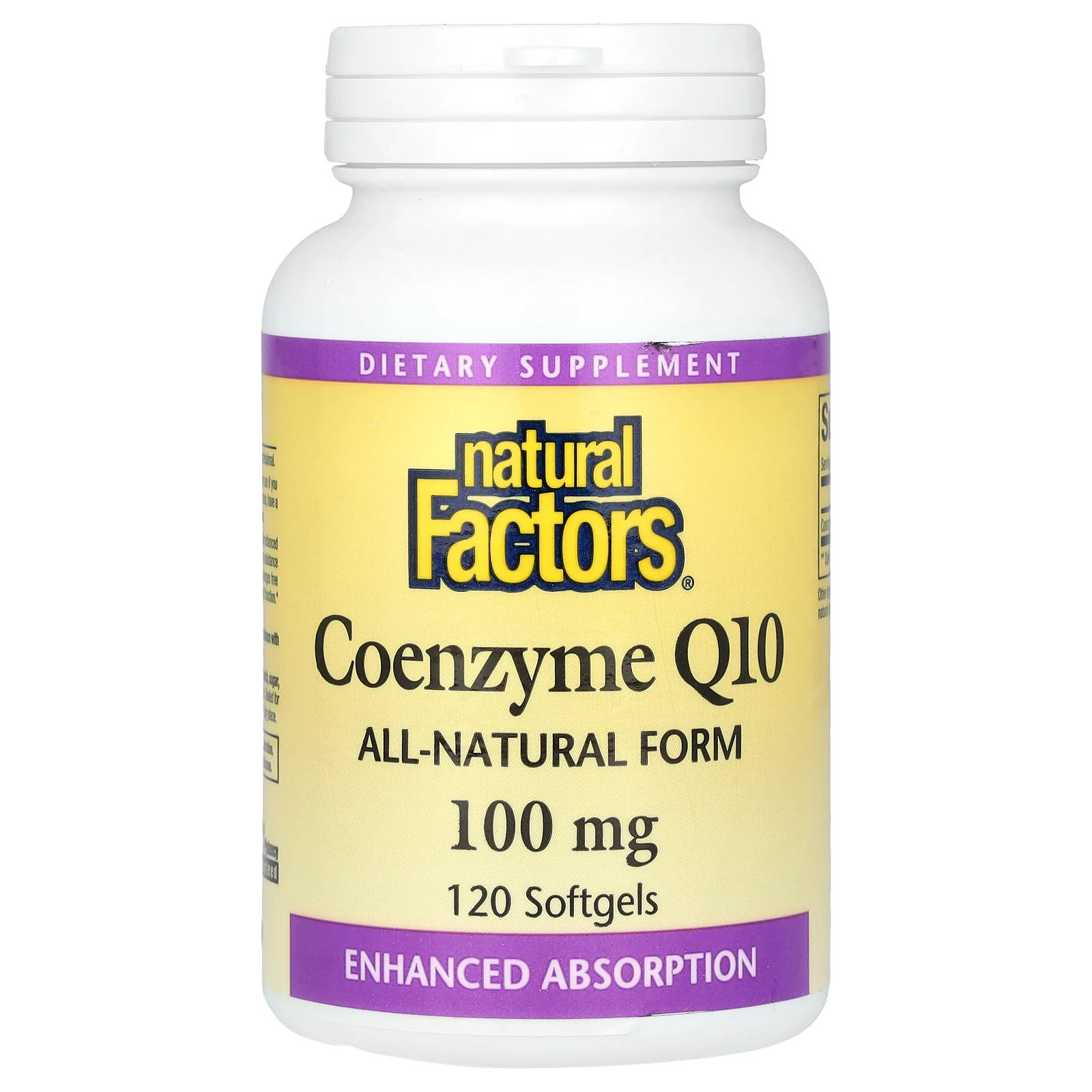 2 X Natural Factors, Coenzyme Q10, 100 mg, 120 Softgels