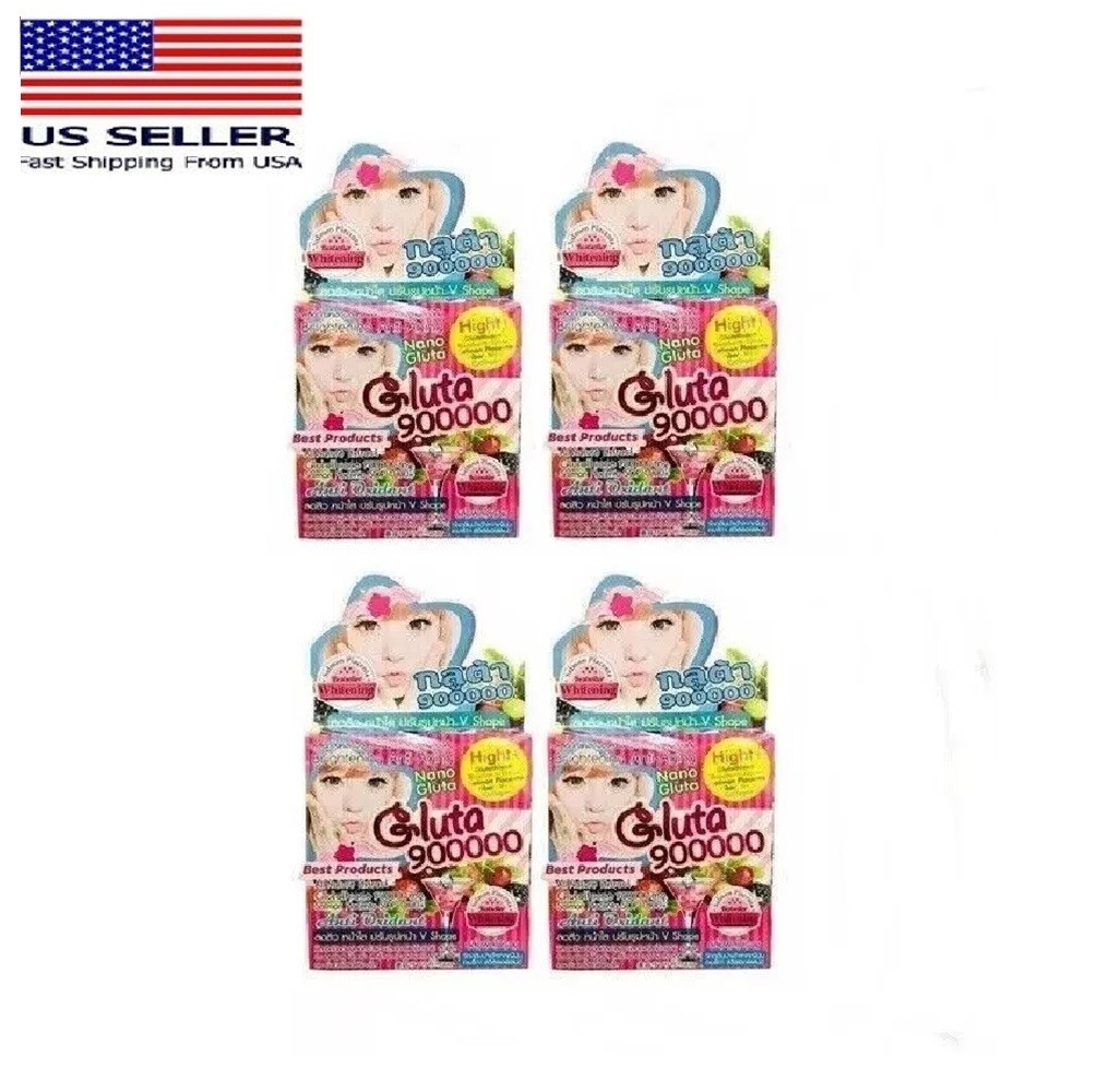 4X Nano Gluta 900000 Drink Whitening Skin Anti Aging Collagen Reduce Freckles