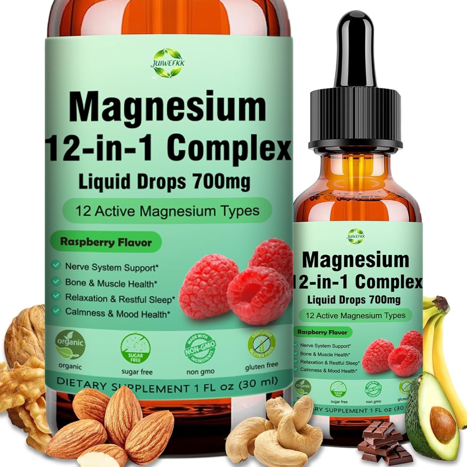 Complex Liquid Drops 700mg, High Absorption Magnesium Glycinate Citrate Malate T
