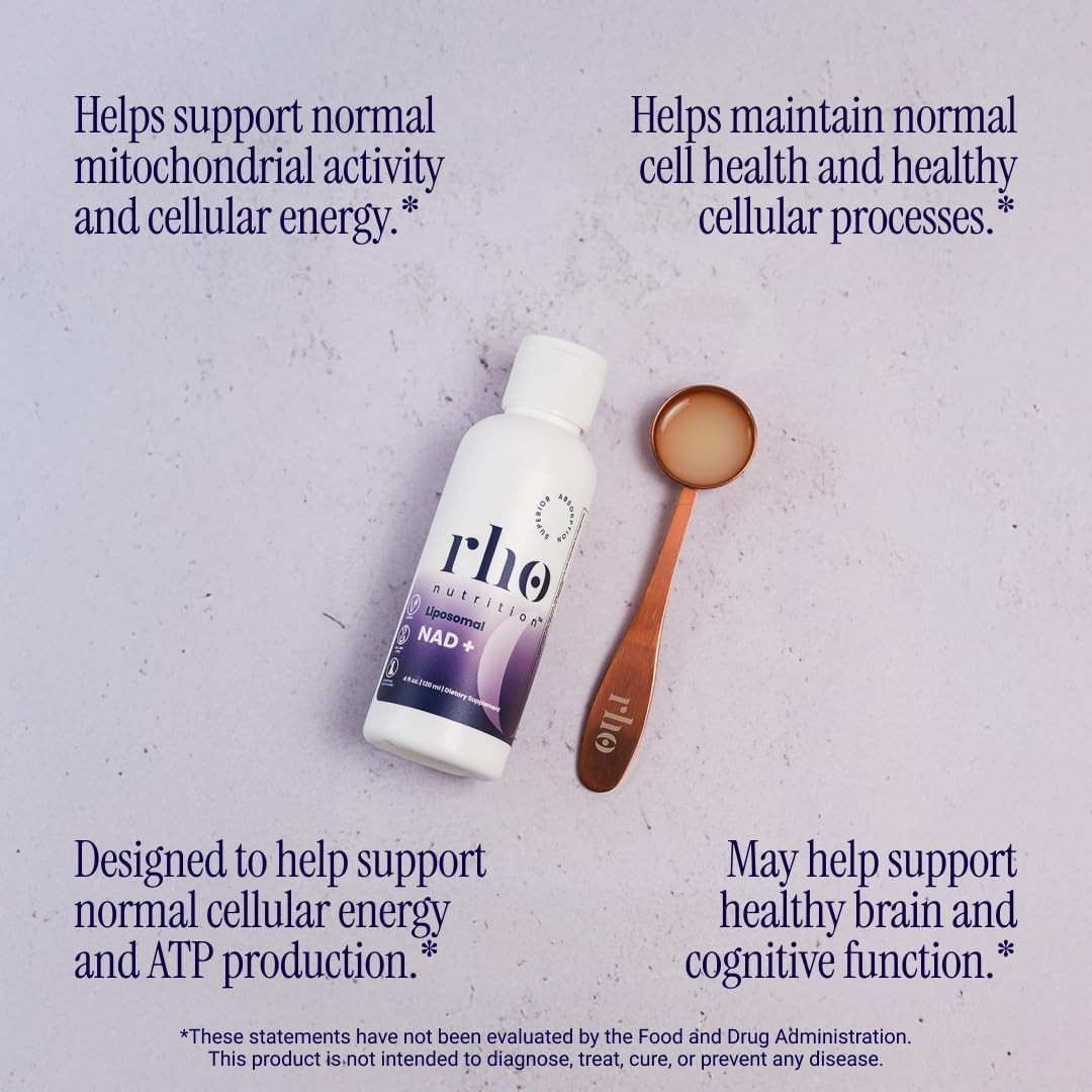 Rho Liposomal NAD+ Superior Absorption Liquid 4oz 30 Servings Exp 08/2027